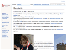 Tablet Screenshot of jotawiki.scout.ch