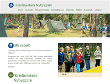 Tablet Screenshot of kristinestadsnybyggare.scout.fi